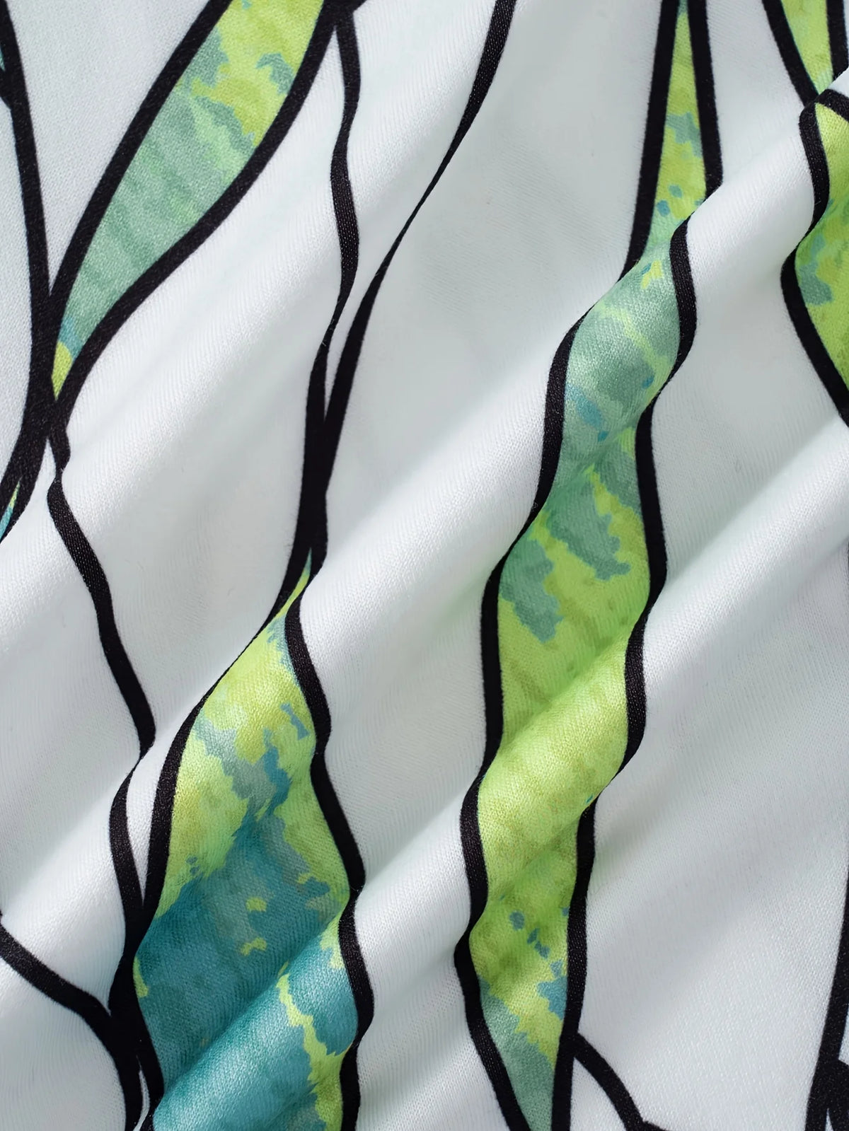 ChicValue Printed Midi Slip Dress | Geometric Color Pop