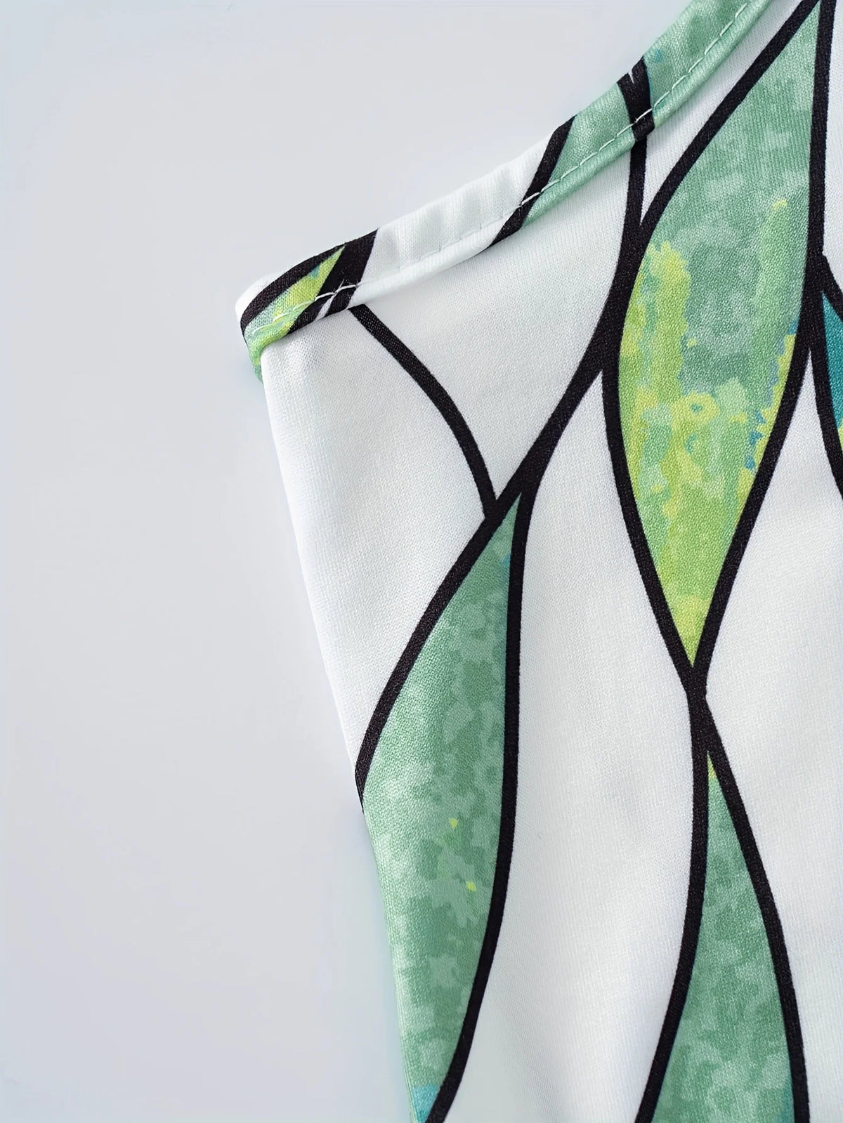 ChicValue Printed Midi Slip Dress | Geometric Color Pop
